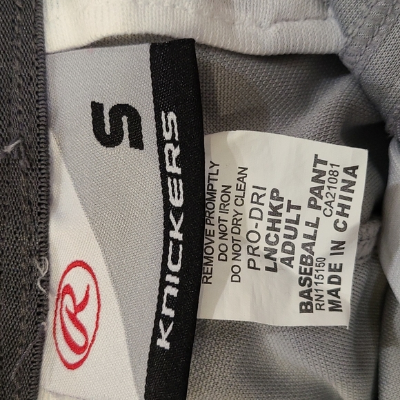 Rawlings gray baseball knickers Size S - Picture 7 of 8